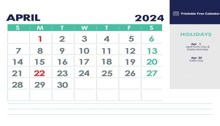 Exploring the 2024 April Calendar: Important Dates and Events