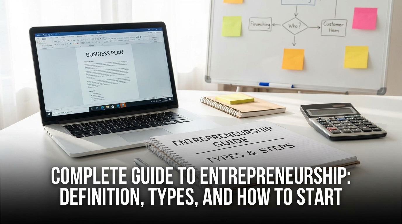Complete Guide to Entrepreneurship: Definition, Types, and How to Start